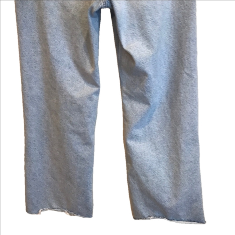 Zara The 90's Full Length High Rise Wide Leg Unfinished Hem Women Jeans NWOT - Picture 7 of 16